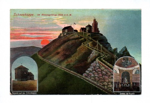 Schneekoppe im - ak,