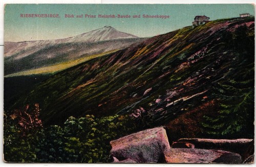 Riesengebirge blick auf - ak,