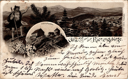 Litho gruss aus schlesien - litho,