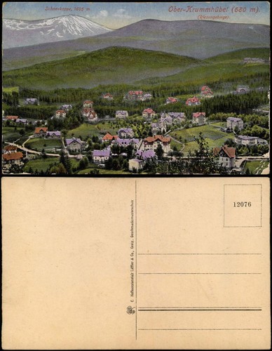 Postcard krummhübel karpacz - krummhübel,