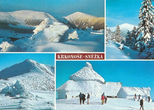 Alte krkonose schneekoppe - krkonose,