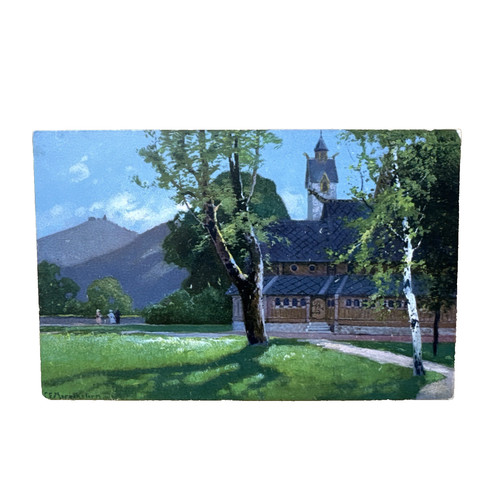 Postkarte wang kirche - wang,