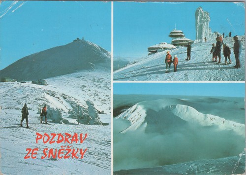 Ansichtskarte schneekoppe - ansichtskarte,