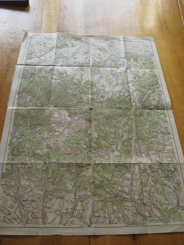 Alte landkarte riesengebirge - landkarte,