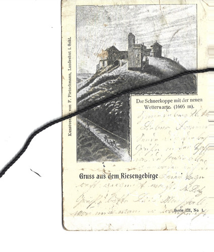 Schneekoppe schmiedeberg litho - schneekoppe,